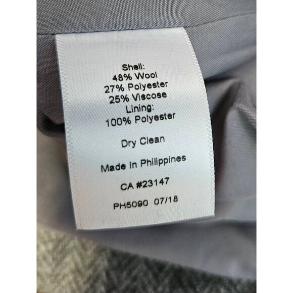 Talbots Gray Wool Blend Skirt Womens Size 12P - Picture 5 of 7